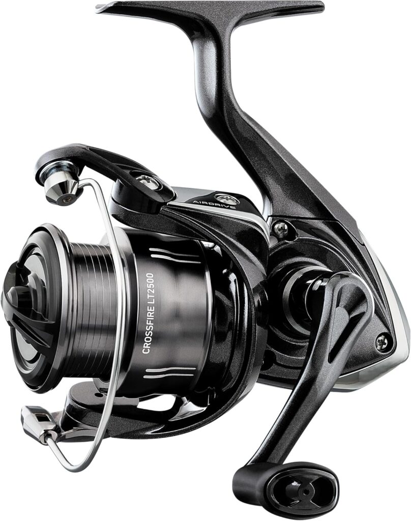 Daiwa Crossfire LT spinning reel with ATD drag system and Digigear gearing, ideal for Midwest walleye and bass fishing
